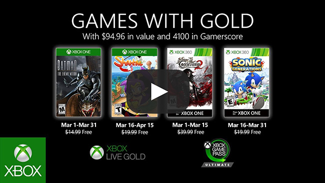 xbox deals with gold march 2020